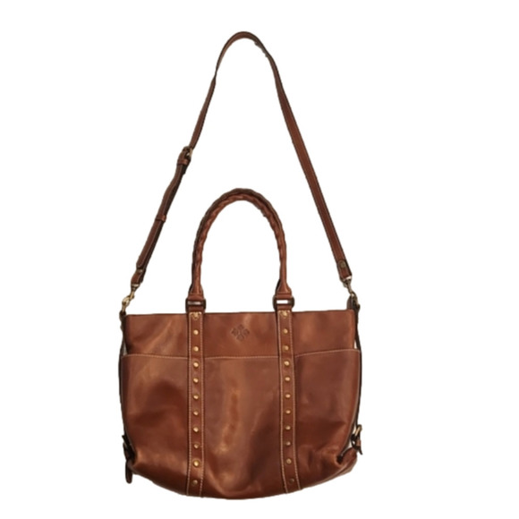 Womens Patricia Nash Carducci Leather tote in tan/light brown. - Picture 12 of 16